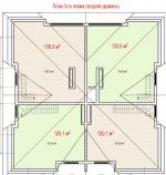 План 3 этажа (2-й уровень) - планировка