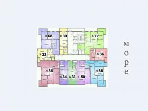 Корпуса 3 и 2, 12-19 этажи - планировка