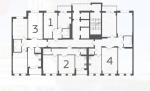 Корпус 3, б/c Б, 10-этаж - планировка