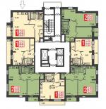 16-24 этажи - планировка