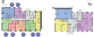 Корпус 3, 1 этаж, коммерческие и жилые помещения - планировка