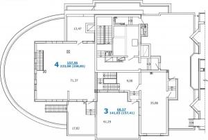 Корпуса 1 и 2, секции 3, 7, 18 этаж - планировка