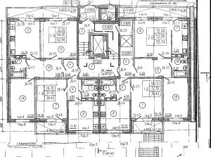 Корпус 1, секция 2, 1 этаж - планировка