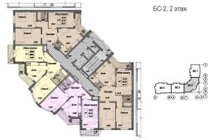 Корпуса 2 и 5, б/с 2, 2 этаж - планировка
