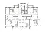 Дом №229, секция 1, 7-15 этажи - планировка