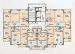 Корпус 2, б/с 4, типовой этаж - планировка