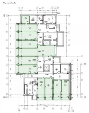 1-этап, 5 и 6 подъезды, типовой этаж - планировка