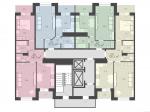 Корпус 1, секция 2, 2-11 этажи - планировка